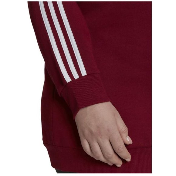 New ADIDAS Plus Size Essentials 3-Stripes Fleece Sweatshirt - Picture 4 of 9